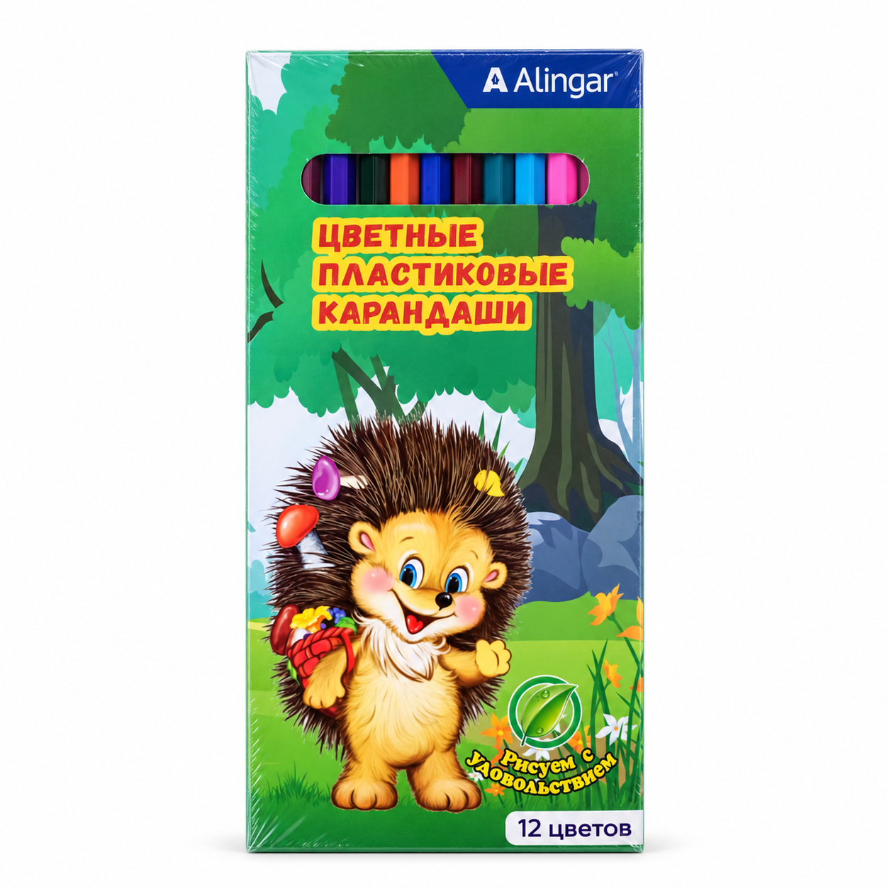 Карандаши цветные 12 цветов Alingar®