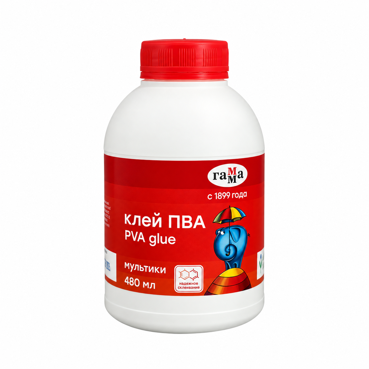 Клей ПВА 480 мл ГАММА® "Мультики"