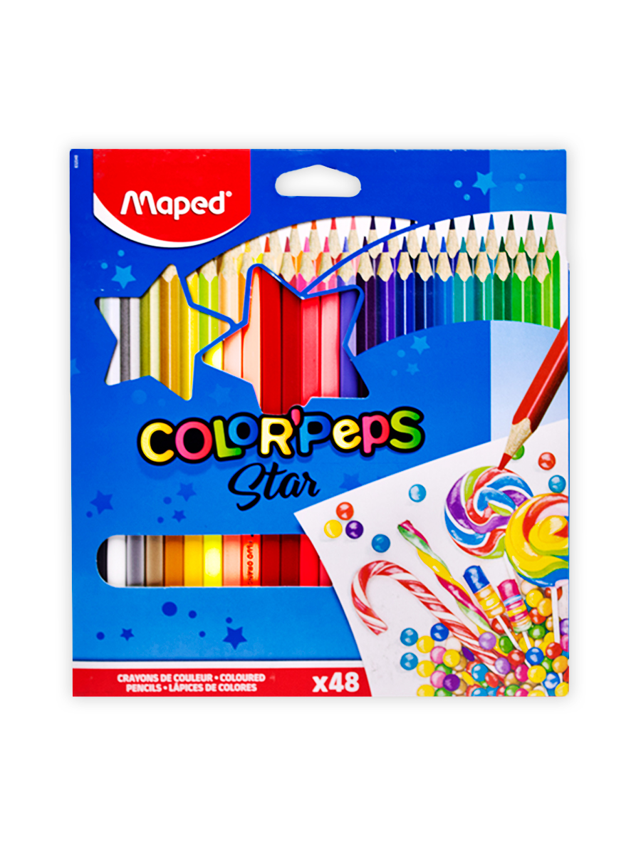 Карандаши цветные «Maped» Color'Peps Star 48 цветов