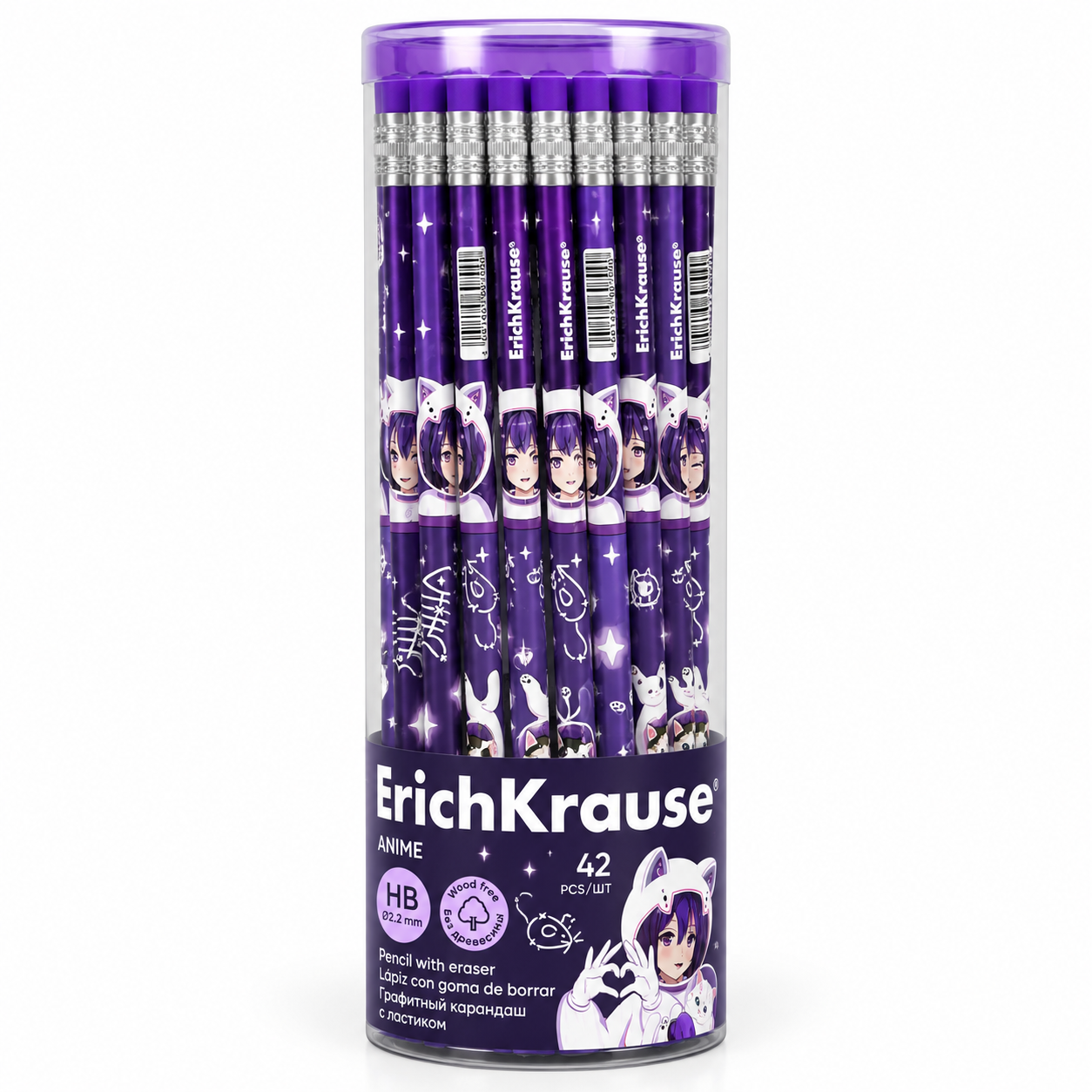 Карандаш чернографитный ErichKrause® "SPASE ANIME"
