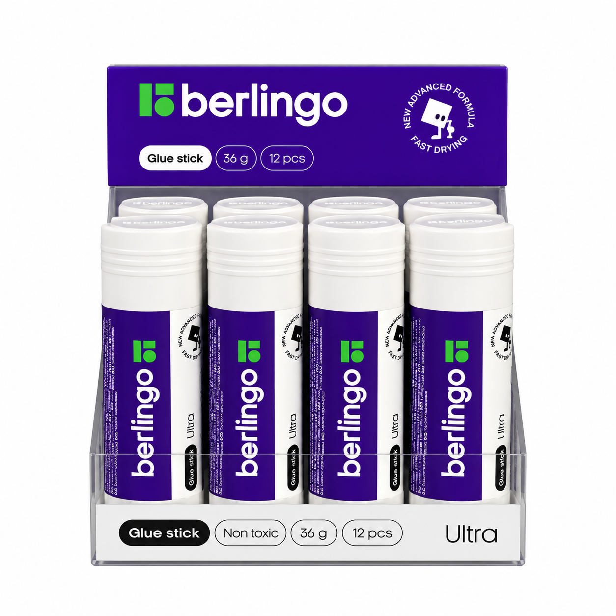 Клей карандаш 36 г BERLINGO® "Ultra"