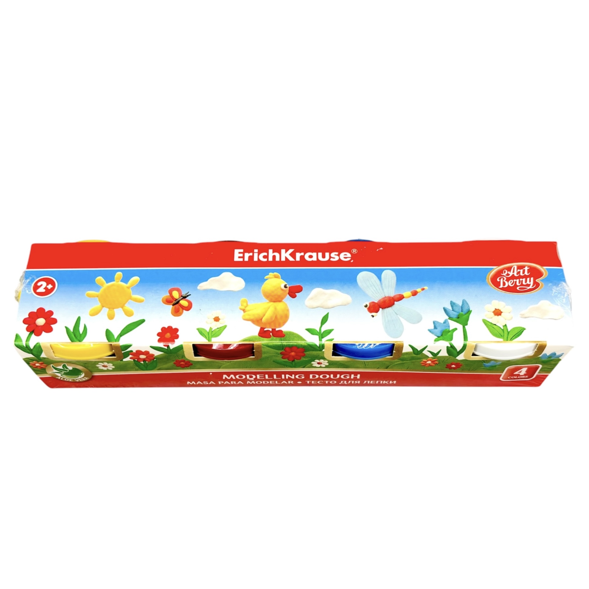 Тесто для лепки 4 цвета ErichKrause® "Art Berry" 35 г
