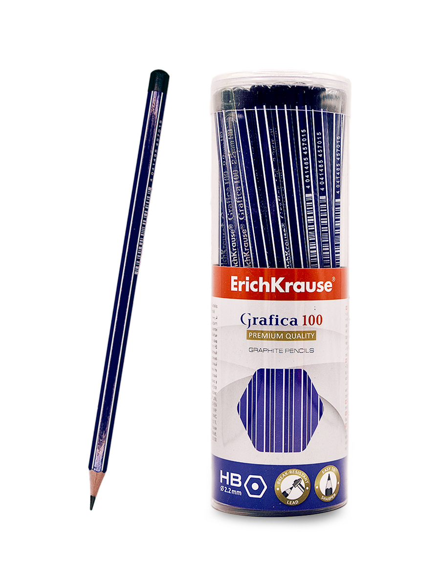 Карандаш чернографитный «ErichKrause» Grafica HB без ластика