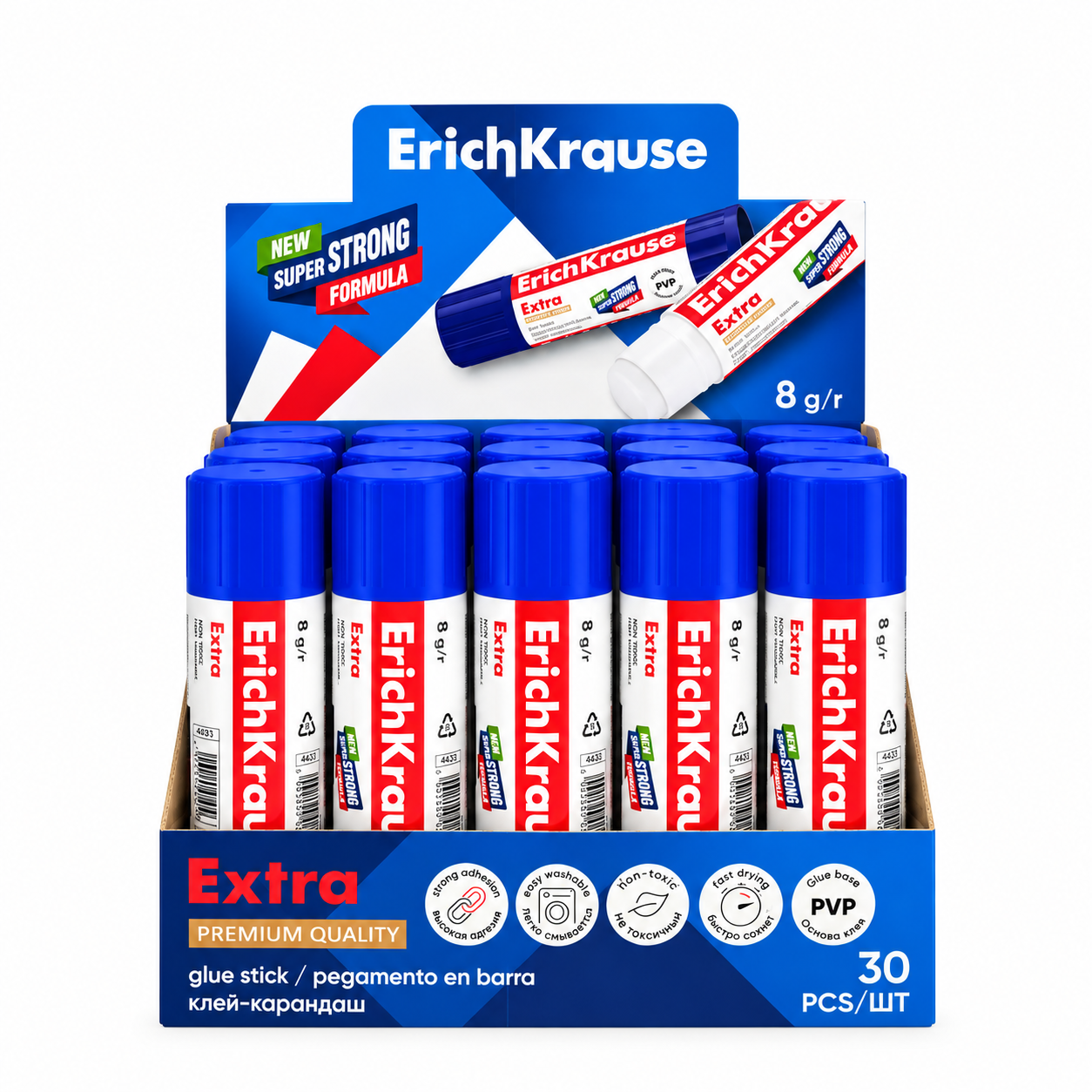 Клей карандаш 8 г Erich Krause® "Extra"