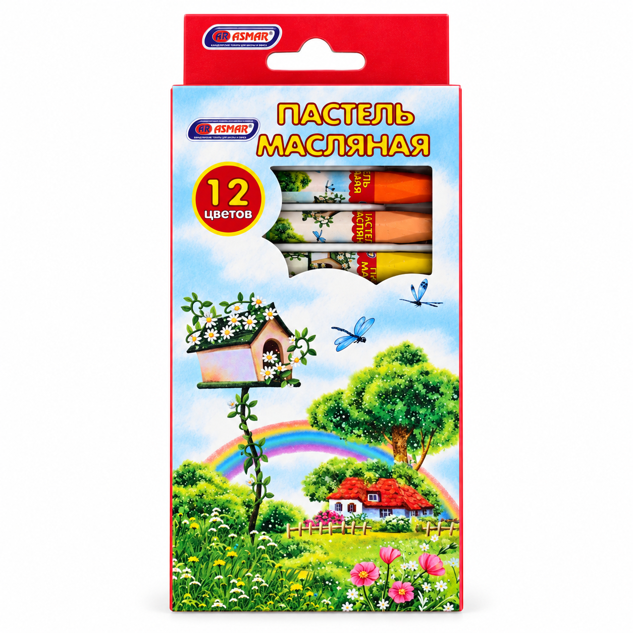 Пастель масляная 12 цветов ASMAR®