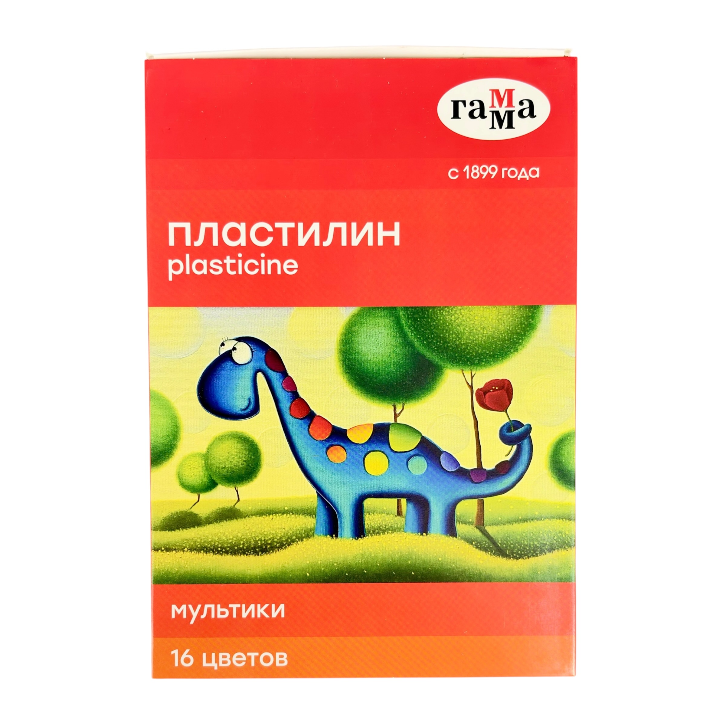 Пластилин 16 цветов ГАММА® "Мультики" 320 г