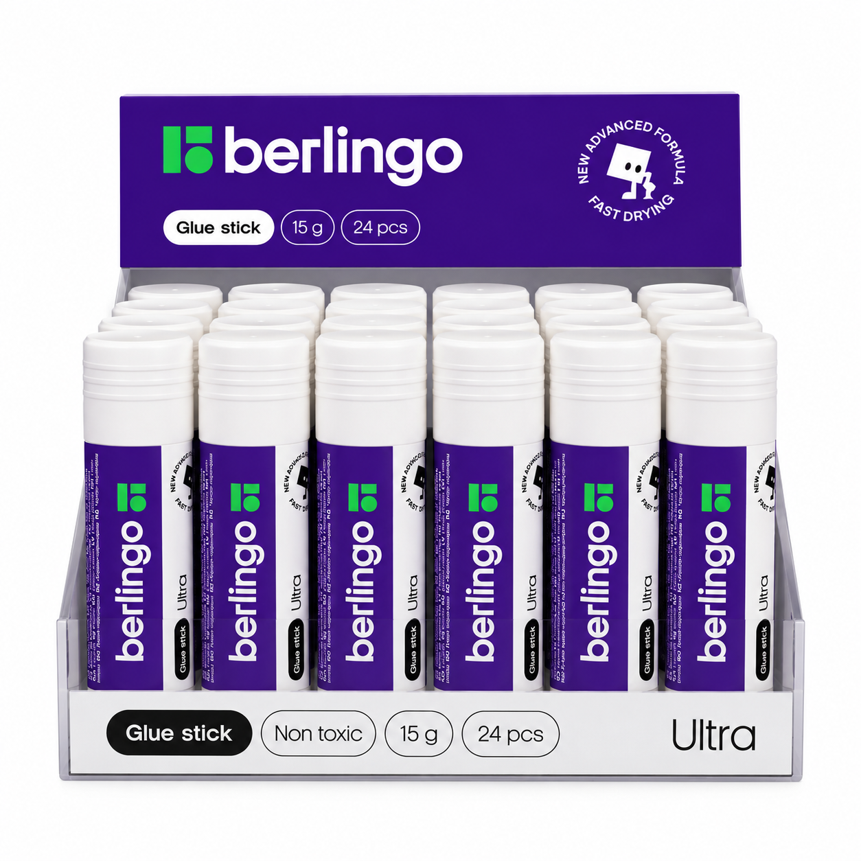 Клей карандаш 15 г BERLINGO® "Ultra"
