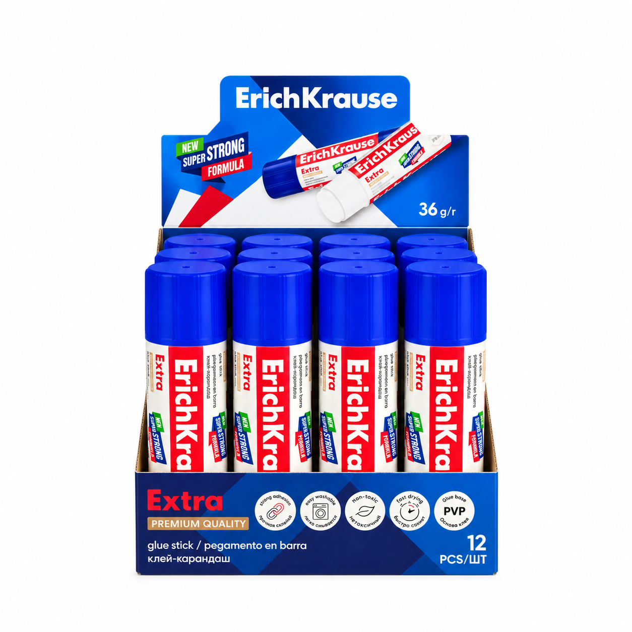 Клей карандаш 36 г Erich Krause® "Extra"