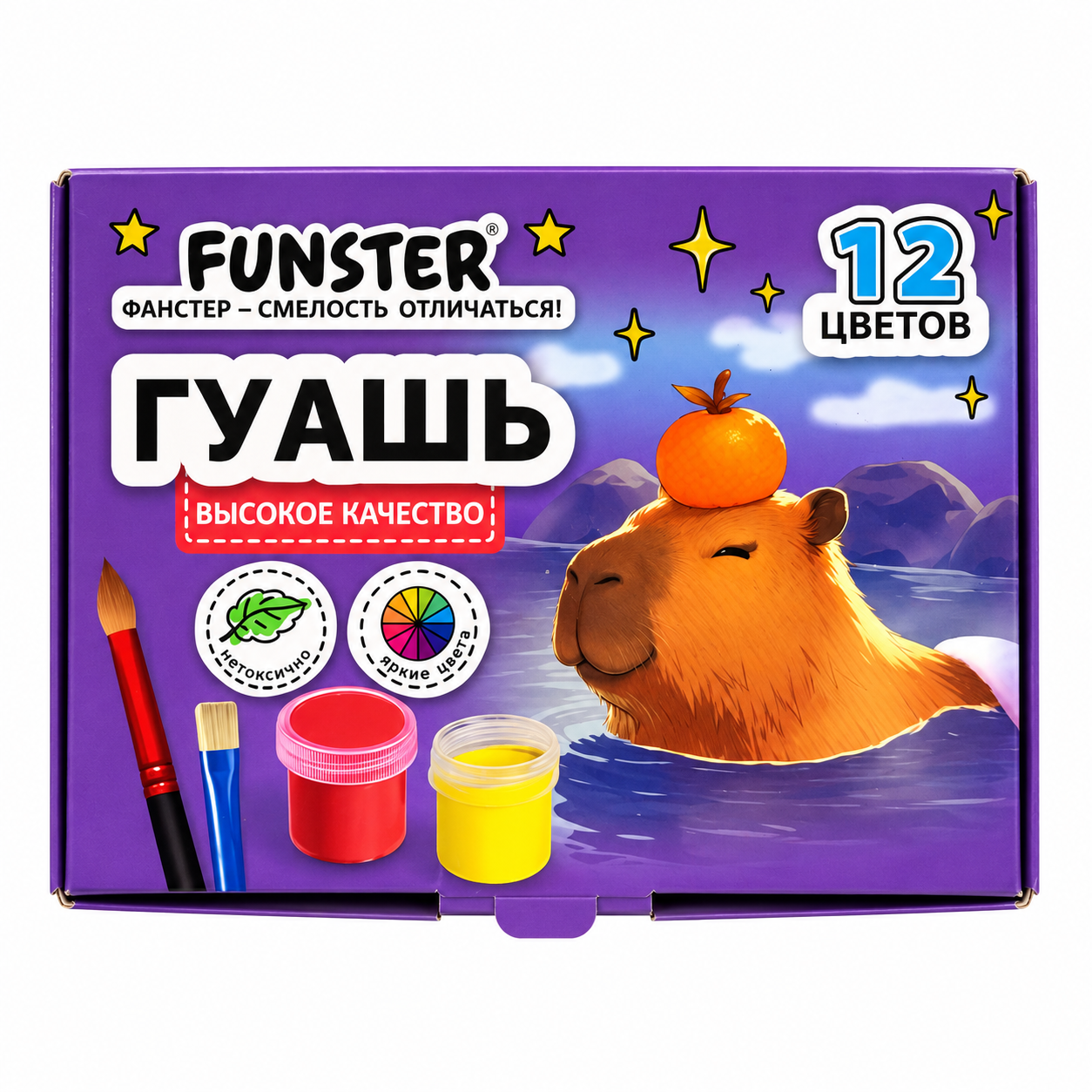 Гуашь 12 цветов FUNSTER®
