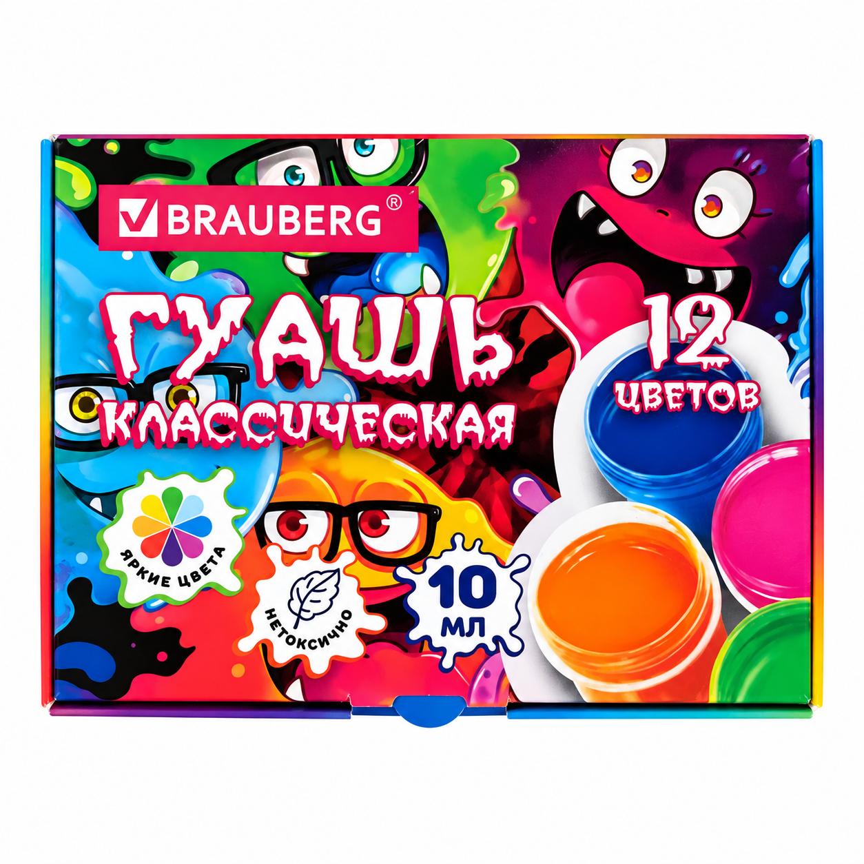 Гуашь 12 цветов BRAUBERG®