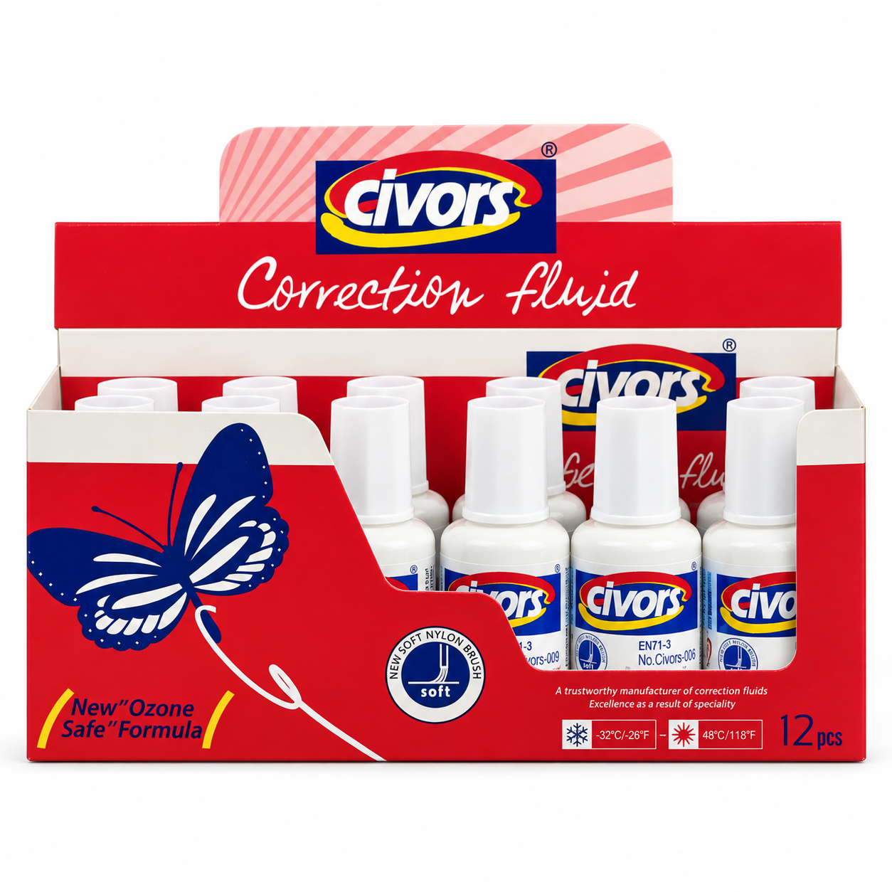 Корректор с кисточкой 20 мл Civors®